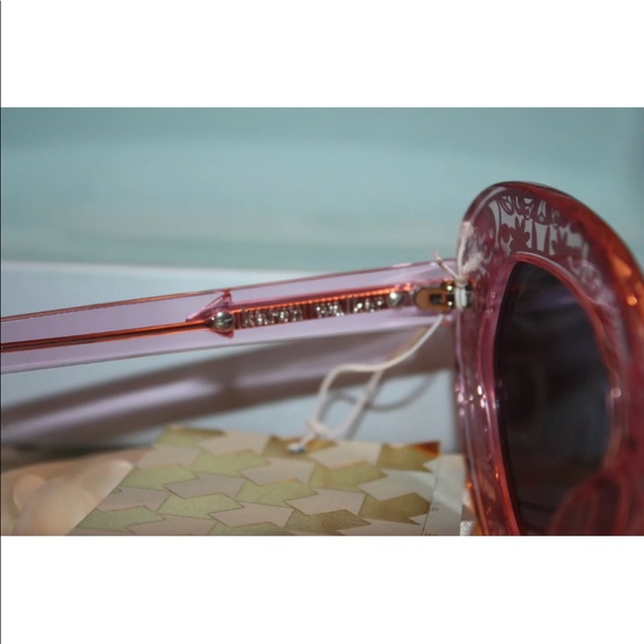 Karen Walker Pink Metallic Silver Sunglasses